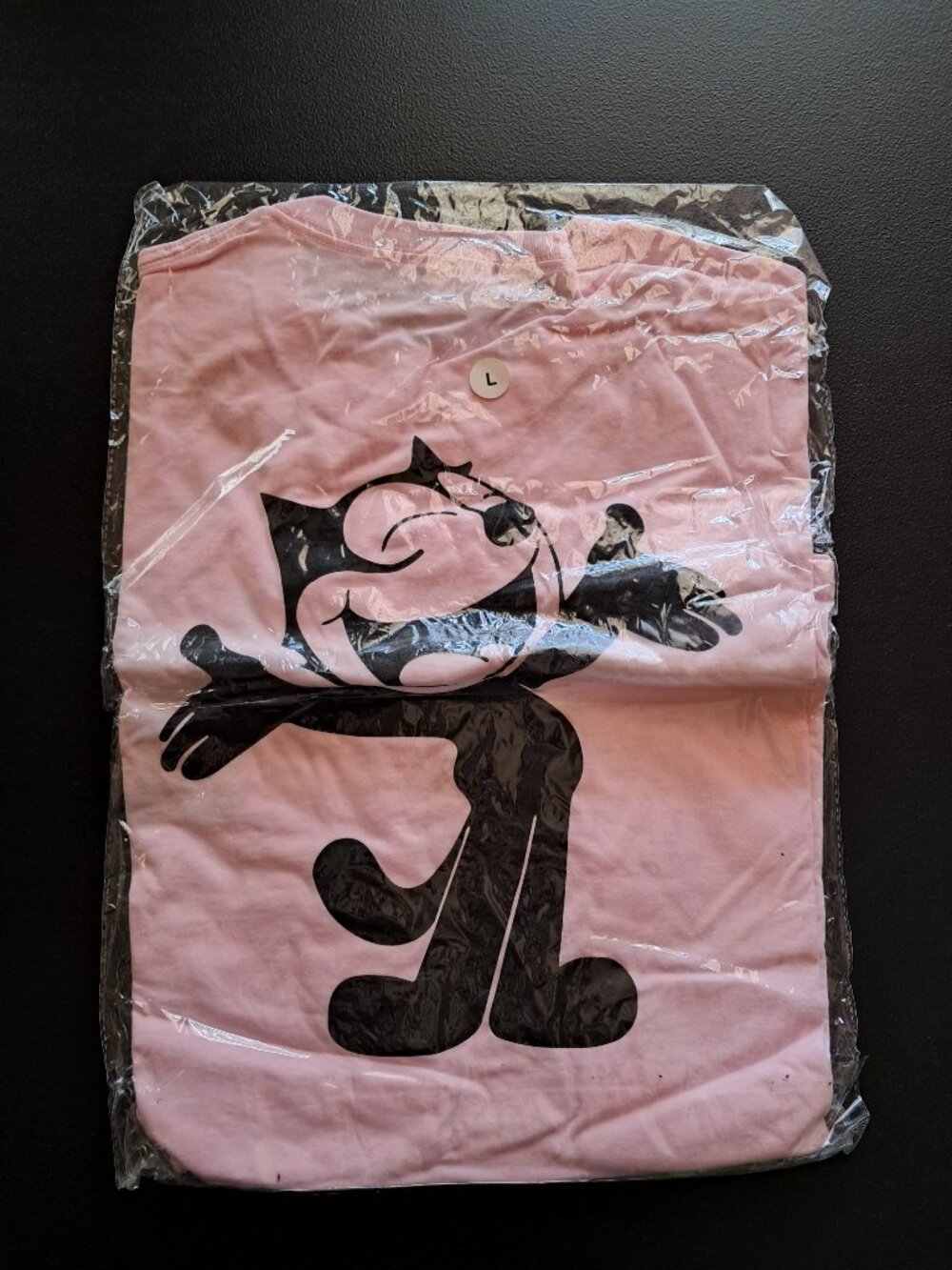 Retro Felix The Cat graphic tee with design front and back Size Large